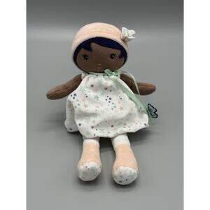 African American Kaloo Tendresse Cloth Plush Doll 11” Fabric Dolly